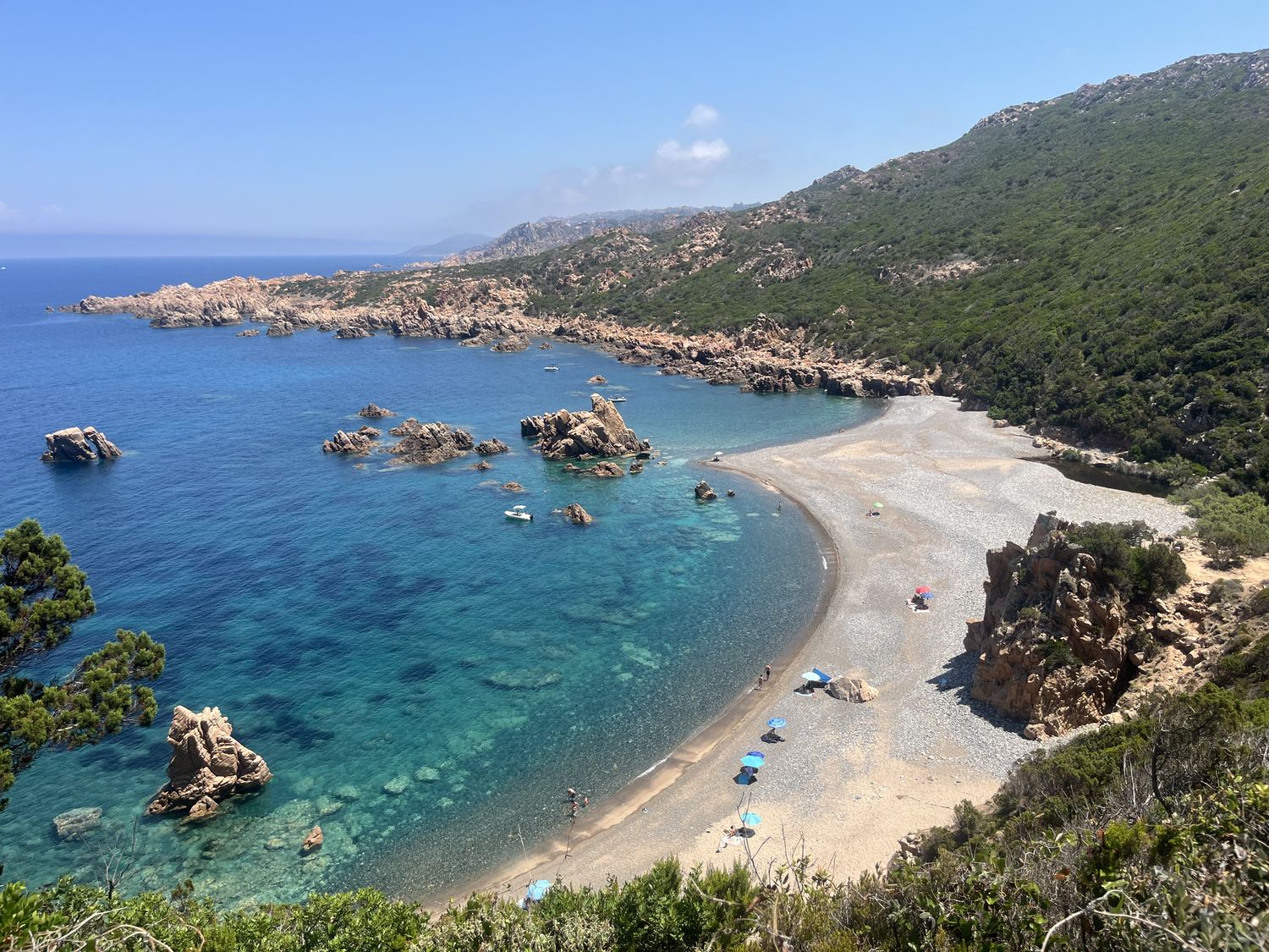 The bay at Cala Tinnari